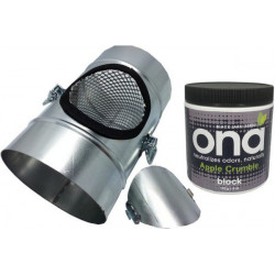 Pack anti odeur ONA Control Duct 125 + block pomme crumble