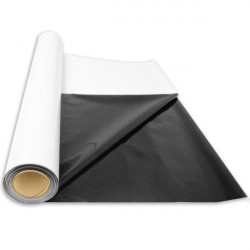 Rouleau bâche noire/blanche 30m - Superplant Papier Réflechissant