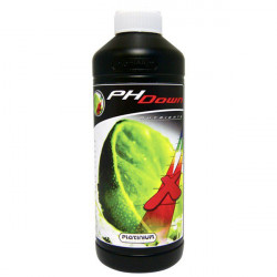Platinium PH Down de 1L , ácido fosfórico 75%, baja el ph de sus soluciones