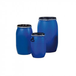 Tanque tambor de plástico azul HDPE - 60L