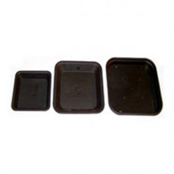 Coupelle Carree noir 18,9 x 18,9 cm x 50pcs pour pot carré 