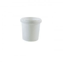 Cubo de conservación de blanco 1200 ml Ø130 mm - Platino