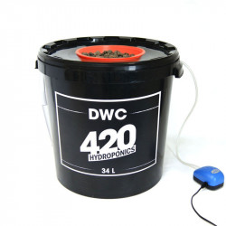 sistema de Aeroponic DWC 34L - 420 Hidroponía Profunda de la Cultura del Agua de la cesta de 10cm