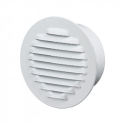 Rejilla de ventilación de la ronda de ø 150 mm - Acero-Blanco - Anti - insectos Winflex Ventilación