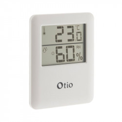 Thermomètre / Hygromètre 6.5x8cm - Blanc - Otio