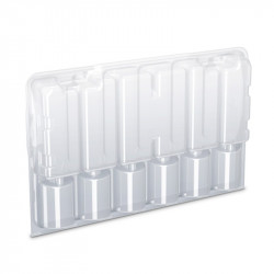 Caja de plástico transparente - 6 esquejes de 22.7 x 18 x 4.7 cm